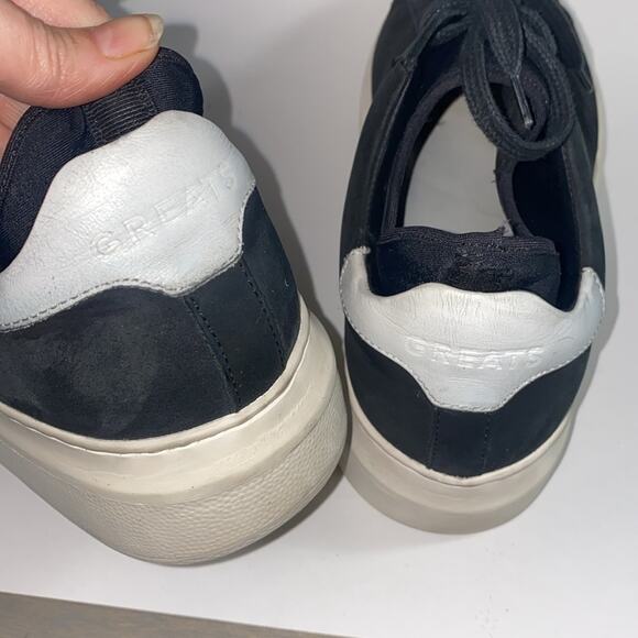 Greats platform black suede sneakers - Picture 1 of 9